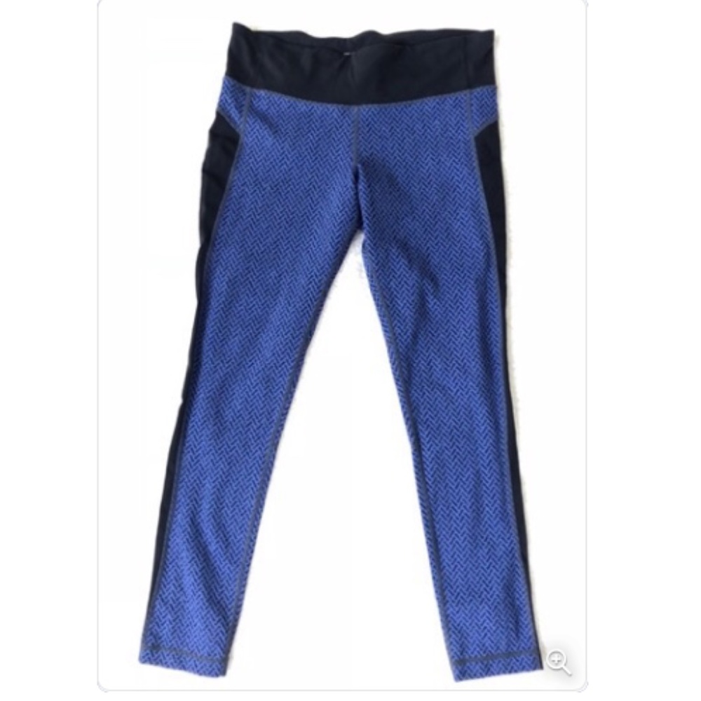 Blue And Black Leggings